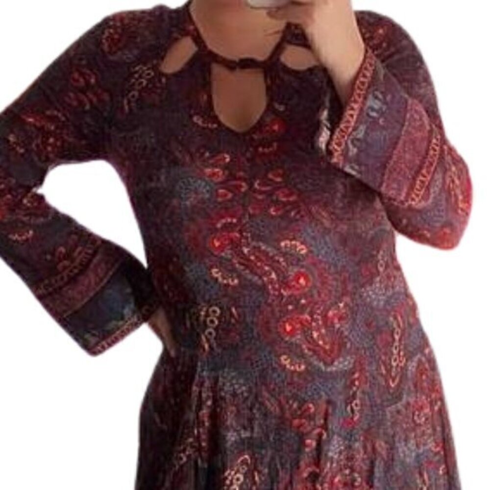 [American Eagle] Floral Patterned Long Sleeve Dress - Size M
